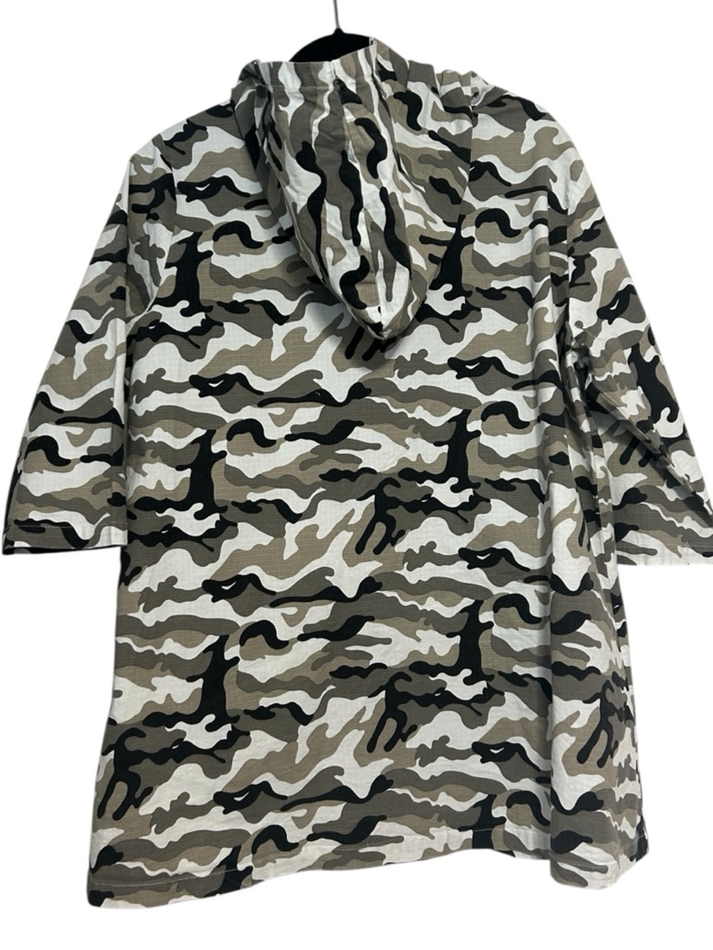 Coco + Carmen OMG 3/4 Sleeve Camo Hooded Jacket Sz S/M - Picture 3 of 3